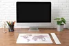 MuchoWow® Mauspad Mousepad Weltkarte - Rosa - Marmor 60x30 Produktbild-Vorschau 4