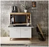 SECRET - Sekretär Weiß mit Eiche Altholz mit Platz für einen Monitor Produktbild-Vorschau