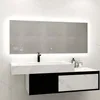 Heidenfeld LED Badezimmerspiegel | Wandspiegel mit Heizung Produktbild-Vorschau 1