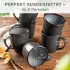 Moritz & Moritz ORGANIC reaktiv grau Tassen Set 6tlg. Produktbild-Vorschau 2