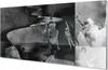 Glasbilder 120x60 Wandkunst Sky schwarz und weiß Menschen Produktbild-Vorschau 1