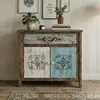 A vintage-style dresser with decorative elements is shown in a room setting. Podgląd zdjęcia produktu
