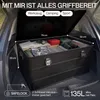 Aluminium Box mit Deckel 135L Schwarz Alukiste Kiste Produktbild-Vorschau 2