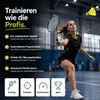 6 gele federbals voor badminton, geschikt voor training en Productafbeelding-voorbeeld 2