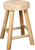 Holzhocker - Ø 26 x 40 cm - Nachhaltig und Stilvoll - Produktbild-Vorschau 1