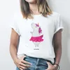 Mr. & Mrs. Panda Größe XL T-Shirt Einhorn Ballerina - Weiß Produktbild-Vorschau 3