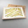 Gerahmtes Poster - Rahmen in heller Eiche - Abstraktion Produktbild-Vorschau 3