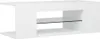 A white TV stand with a glass shelf. Náhľad obrázku produktu
