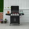 Gasgrill BBQ mit 3 Brennern je 3 kw mobiler Grillwagen mit Produktbild-Vorschau 3