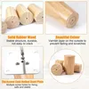 8cm Möbelfüße Holz Möbelbeine, 4 Stück Massivholz Konisch Produktbild-Vorschau 2