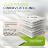 Juskys Gewichtsdecke 135x200 – weiß, schwere Therapiedecke Produktbild-Vorschau 3