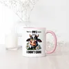 There's a 99% chance I don't care Genervte Kuh Tasse Rosa - Produktbild-Vorschau 4