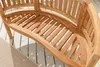 Massive Gartenbank EMPIRE TEAK 120cm natur Teakholz Produktbild-Vorschau 4