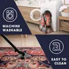 Teppich Wohnzimmer Schlafzimmer Dunkelblau Grün Tropische Produktbild-Vorschau 7