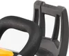 Close-up of a black handle and a black plastic component of a chainsaw. Produktbild-Vorschau