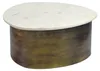 FineBuy Couchtisch Gold 63cm mit weißer Marmor Tischplatte Produktbild-Vorschau 6