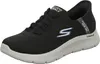 A black Skechers Slip-Ins Go Walk Flex shoe is shown from a side angle on a white background. Anteprima dell’immagine prodotto