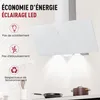 LEVIVO A+++ Hotte Aspirante 80cm avec 420 m³/h, 2 Filtres à Voir les images du produit 2
