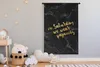 MuchoWow® Wandteppich Wandbehang Zitate - Pyjamas - Gold - Produktbild-Vorschau 3
