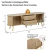 Merax TV Lowboard erbsenförmig mit Rillenoptik, TV-Schrank Produktbild-Vorschau 15