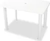 vidaXL Tavolo da giardino bianco 101 x 68 x 72 cm plastica Anteprima dell’immagine prodotto 6