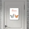 Hühner Metallschild XXL in 28x38 cm mit Spruch Love is in Produktbild-Vorschau 6