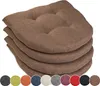 sunnypillow 4er Set Stuhlkissen 40x40 cm Polsterauflage 5cm Produktbild-Vorschau 1