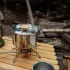 1L Outdoor Edelstahl Campingkochtopf mit Klappgriff & Produktbild-Vorschau 7