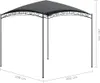 vidaXL Pavillon 3x3x2,65 m Anthrazit 180 g/m² Produktbild-Vorschau 4