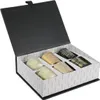 Luxus Geschenkbox schwarze Duftkerzen 6-teilig Produktbild-Vorschau