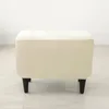 Hockerbezug / Poufbezug für Fußhocker und Pouf – Creme / Produktbild-Vorschau 4