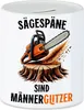 Sägespäne sind Männerglitzer Motorsäge Spardose Produktbild-Vorschau 1