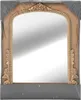 A gold-framed mirror is shown, wrapped in protective plastic packaging. Anteprima dell’immagine prodotto