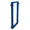 A blue metal frame with silver bolts and black knobs, presented against a white background. Voir les images du produit