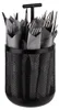APS 11755 Besteckbehälter DART, Metall, Ø 12 cm, Höhe 25 Produktbild-Vorschau 2