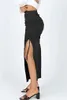 ASKSA Damen Sexy Maxirock Röcke mit Schlitz Hohe Taille Produktbild-Vorschau 3