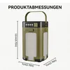 Solar Campinglampe LED klappbar, 2000mAh Akku, USB-C & Produktbild-Vorschau 6