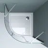 doporro Cabine de Douche Opaque Quart de Cercle Voir les images du produit 2