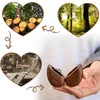 Herz-Ringbox aus Walnussholz mit Ringkissen, ideal für Produktbild-Vorschau 6