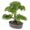 Szmaragdowa sztuczna roślina bonsai mini ficus zielony 32 Podgląd zdjęcia produktu 3