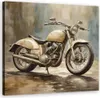 Leinwandbild Motorrad Retro Vintage 40x40 Feeby Beige bild Produktbild-Vorschau 1