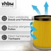 vhbw Faltenfilter kompatibel mit Kärcher 2201, 2001 Produktbild-Vorschau 2
