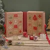 24-tägiger Kerzen-Adventskalender mit Weihnachtskugeln in roter Geschenkbox Náhled obrázku produktu
