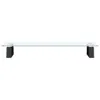vidaXL Supporto per monitor nero 60x20x8 cm in vetro Anteprima dell’immagine prodotto 4