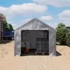 TOOLPORT Lagerzelt 3x4 m Zelthalle Unterstand Zeltgarage PE Produktbild-Vorschau 3