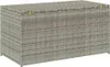 A grey and brown woven storage box with a lid. Anteprima dell’immagine prodotto