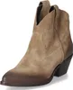 Lazamani Damen Westernstiefelette Hellbraun Rauleder Größe: Produktbild-Vorschau 2