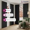 BEAUTEX Blackout Schiebegardine blickdicht Maße 60x245 Produktbild-Vorschau 2
