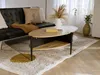 Couchtisch mit 4 Nischen aus MDF und Metall - Natürliches Produktbild-Vorschau 7