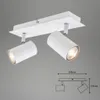 Deckenlampe schwenkbar, GU10 Fassung, max. 40 Watt, Produktbild-Vorschau 7